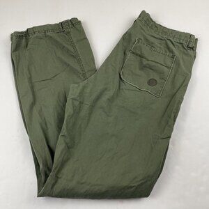 Columbia Convert Hiking Pants Women’s 10 Roll Tab Straight Leg Cotton Light